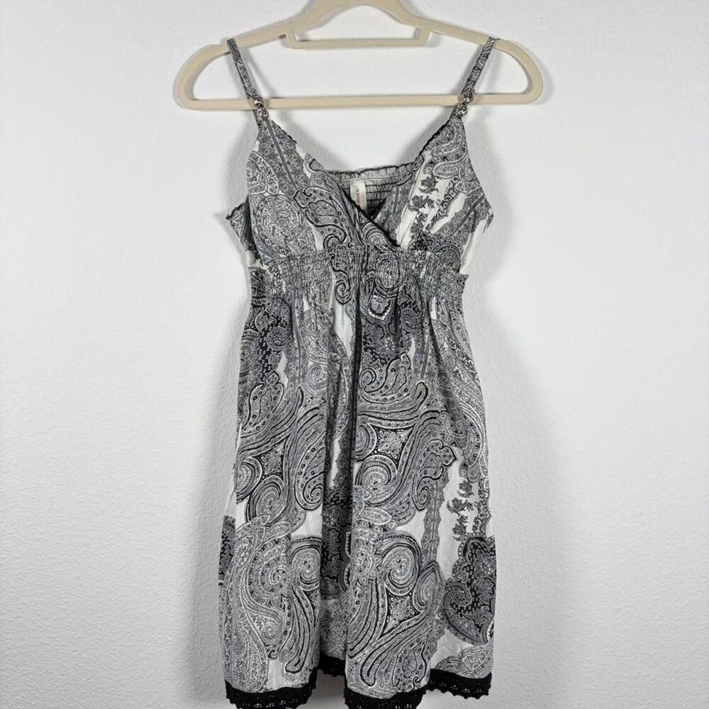 No Boundaries Paisley Babydoll Dress Women's L Cottagecore Fairycore Kawaii